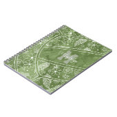 花の羽は緑のバレーボール ノートブック (左側)