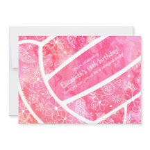 花の羽毛ピンクのバレーボールパーティー