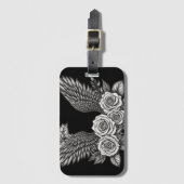 花の羽。美的花翼 ラゲッジタグ (正面縦)