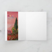 花の聖マリアの眺め/夕暮れのフィレンツェ シーズンカード (内部)