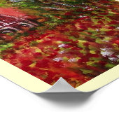 花の聖マリアの眺め/夕暮れのフィレンツェ ポスター (角)