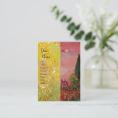 花の聖マリアの眺め/夕暮れのフィレンツェ 名刺 (スタンド正面)