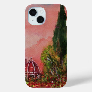 花の聖マリアの眺め/夕暮れのフィレンツェ iPhone 15ケース