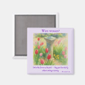 花の聖句のよう感動的に身を包む マグネット (正面/裏面)