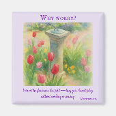 花の聖句のよう感動的に身を包む マグネット (正面)