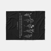 花の聖句イースター私たちの神スタンの言葉 フリースブランケット (正面(横))