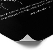 花の聖句イースター私たちの神スタンの言葉 ポスター (角)