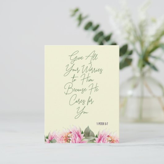 花の聖句 ポストカード (スタンド正面)