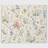 花の聖書にインスパイアされた植物の包装紙 ラッピングペーパー (フラット)