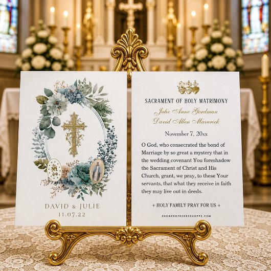 花の聖母マリア カトリック 結婚 祈りのカード