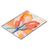 花の背景抽象芸術絵を描の ノートブック (左側)