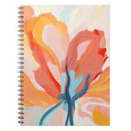 花の背景抽象芸術絵を描の ノートブック