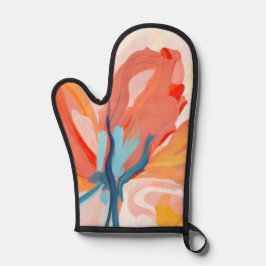 花の背景抽象芸術絵を描の 鍋つかみ