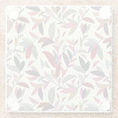 花の背景2 ガラスコースター (裏面)