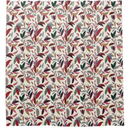 花の背景2 シャワーカーテン (正面)