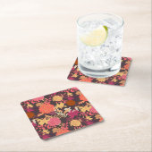 花の背景2 スクエアペーパーコースター (インサイチュ)