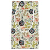 花の背景2 スモールペーパーバッグ (正面)