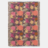 花の背景2 スローブランケット (正面縦)