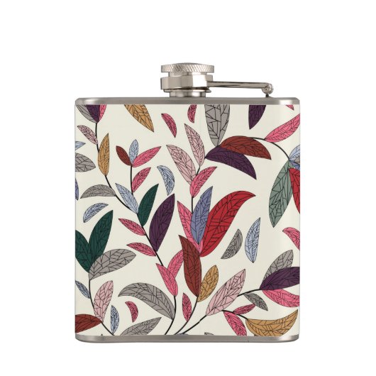 花の背景2 フラスク (裏面)