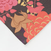 花の背景2 フリースブランケット (角)