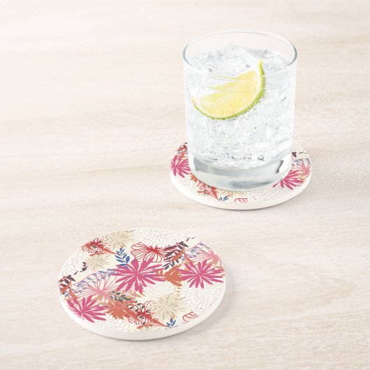 花の背景3 コースター (側面)