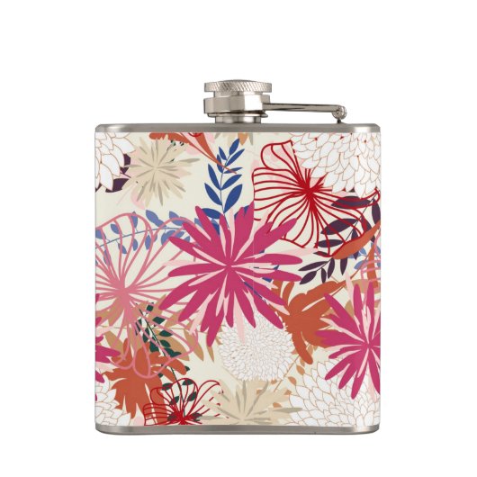 花の背景3 フラスク (裏面)