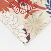 花の背景3 フリースブランケット (角)