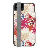 花の背景3 INCIPIO iPhoneウォレットケース (フォリオ裏面)