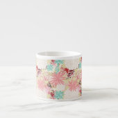 花の背景4 エスプレッソカップ (正面)