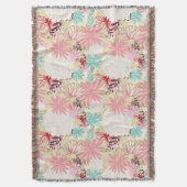 花の背景4 スローブランケット (正面縦)