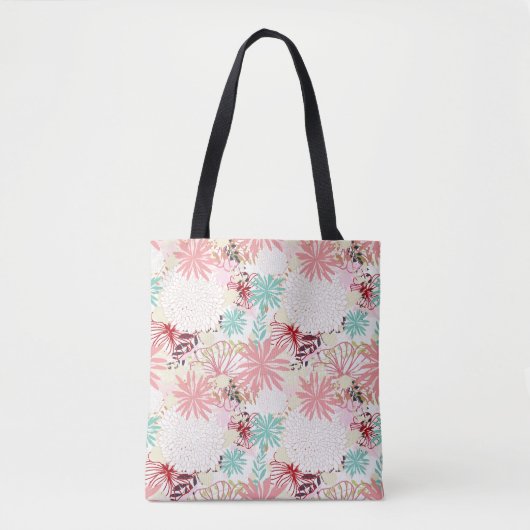 花の背景4 トートバッグ (正面)