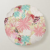 花の背景4 ラウンドクッション (裏面)