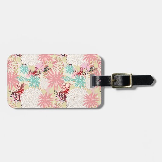 花の背景4 ラゲッジタグ (正面横)