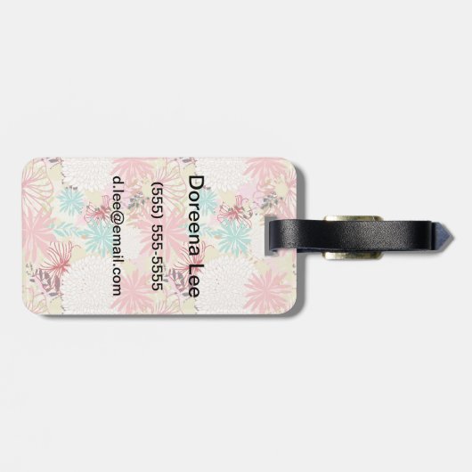 花の背景4 ラゲッジタグ (裏面横)