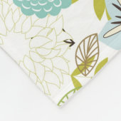 花の背景5 フリースブランケット (角)