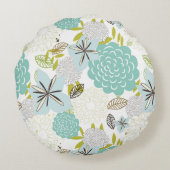 花の背景5 ラウンドクッション (裏面)