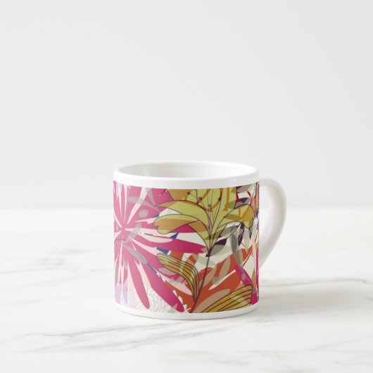 花の背景6 エスプレッソカップ (正面右)