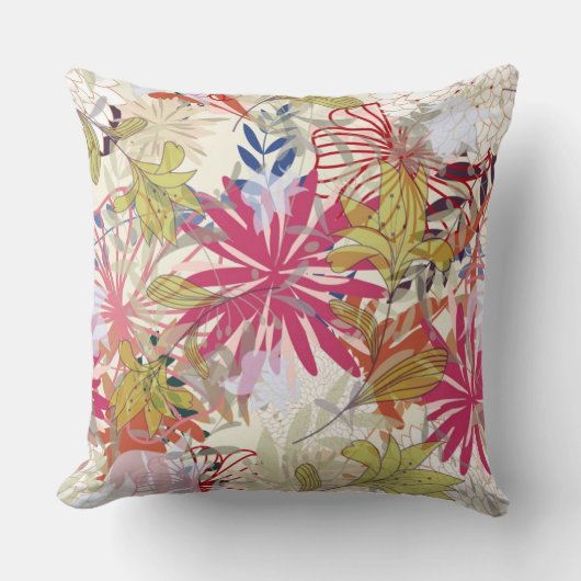 花の背景6 クッション (正面)