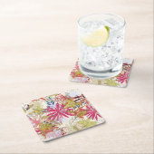 花の背景6 スクエアペーパーコースター (インサイチュ)