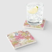 花の背景6 ストーンコースター (横)