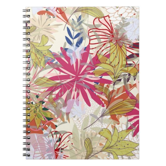 花の背景6 ノートブック (正面)