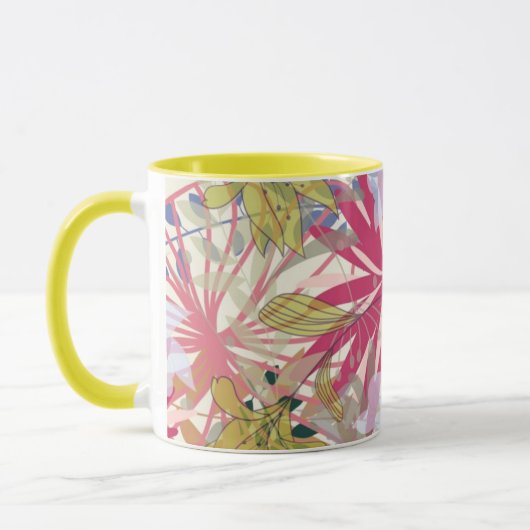 花の背景6 マグカップ (左)