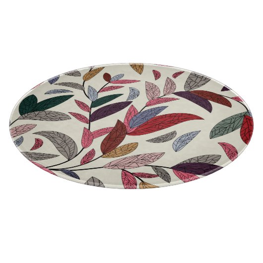 花の背景 カッティングボード (角)