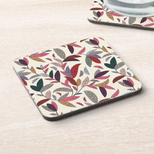 花の背景 コースター (左側)