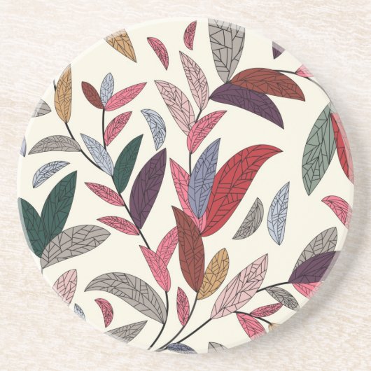 花の背景 コースター (正面)