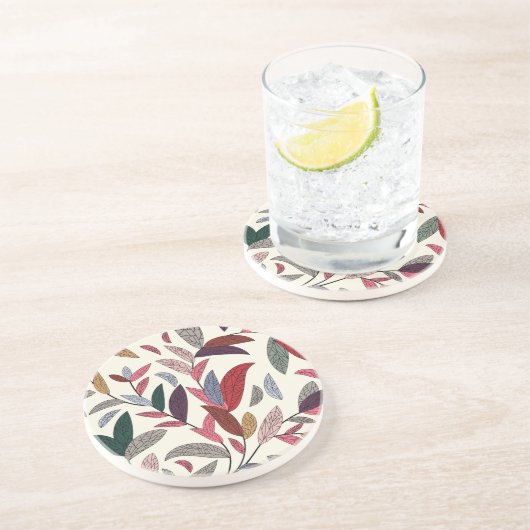 花の背景 コースター (側面)