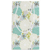 花の背景 スモールペーパーバッグ (正面)