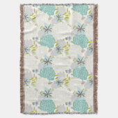 花の背景 スローブランケット (正面縦)