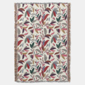 花の背景 スローブランケット (正面縦)