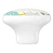 花の背景 セラミックノブ (側面)